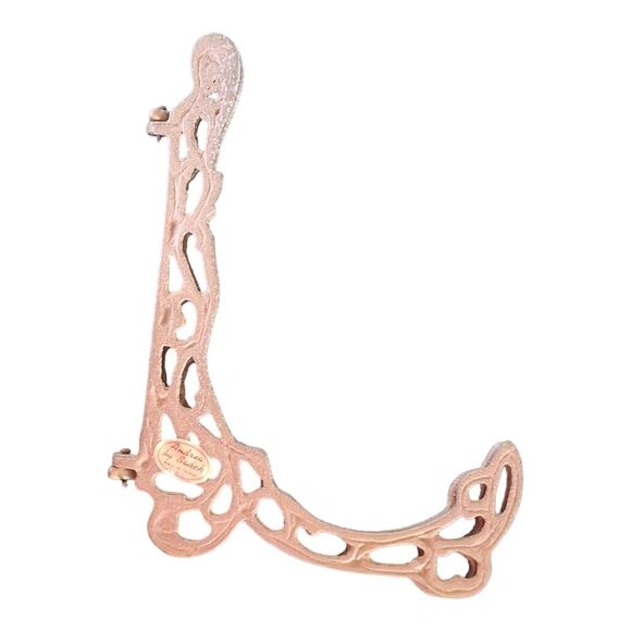 Vintage Andrea by Sadek Brass Folding Easel with ornate glass photo frame 3x5 - Picture 7 of 16